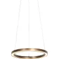 QAZQA Hengende lampe i bronse 40 cm inkl. LED 3-trinns dimmbar - Girello