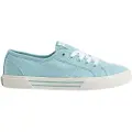 Pepe Jeans for woman. PLS31287 Basic Shoes Brady blue (38), Fabric, Flat, Laces, Casual, Green, Turquoise, Sustainable