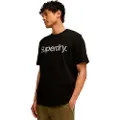 Superdry for man. M1012032A Core City T-shirt black (XXL), Casual, Cotton, Short sleeve