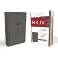 Thomas Nelson NKJV, Deluxe Gift Bible, Leathersoft, Gray, Red Letter, Comfort Print