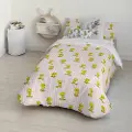 Play Fabrics Dynetrekk Med Knapper Tweety Vichy Rosa Til 90 Seng 155x220 Cm