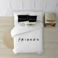 Play Fabrics Friends Dynetrekk Med Knapper Til 120 Seng 200x200 Cm