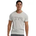 Tyr Ultrasoft Lightweight Tri Blend Tech Big Logo Kortarmet T-skjorte