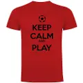 Kruskis Keep Calm And Play Football Kortarmet T-skjorte