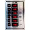 Goldenship Aluminium Panel Med 6 Brytere Med Sikringsholdere 15a 12v