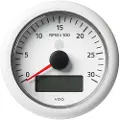VDO Rundt Turteller Med én Skala 0-3000 O/min