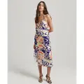 Superdry Vintage Midi Halter Slip Kjole