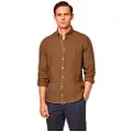 Hackett Garment Dyed Skjorte Med Lange Ermer