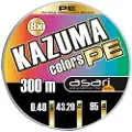 Asari Kazuma Pro Colors Pe 8x Flettet Fiskesnøre 300 M