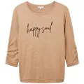 Tom Tailor 1038833 Cosy Wording 3/4-ermet T-skjorte