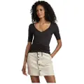 G-Star Adjustable Front Slim Fit Kort Ermet V-hals T-skjorte