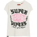 Superdry Embellished Poster Cap Kortarmet T-skjorte