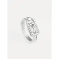 GUESS Jubr02196jwrh52 Shiny Padlock Ring