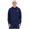 New Balance Sport Essentials Logo French Terry Genser Med Hel Glidelås