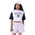 New Era Mlb Lifestyle Crop New York Yankees Kortarmet T-skjorte