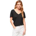 Superdry Studios Slub Embroidered Vee Kortarmet T-skjorte
