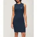 Superdry Rib Bodycon Ermeløs Kort Kjole