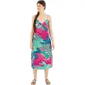 Superdry Printed Slip Ermeløs Lang Kjole