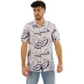 Superdry Open Collar Print Kortarmet Skjorte