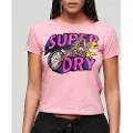 Superdry Neon Motor Graphic Fitted Kortarmet T-skjorte