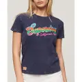 Superdry Cali Sticker Fitted Kortarmet T-skjorte