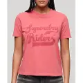 Superdry Archive Kiss Print Relaxed Kortarmet T-skjorte