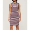Superdry Rib Bodycon Ermeløs Kort Kjole