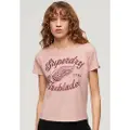 Superdry Archive Kiss Print Fit Kortarmet T-skjorte