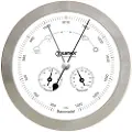 Talamex Barometer/termometer/hygrometer I Rustfritt Stål 100 Mm