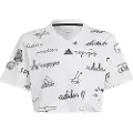 Adidas Brand Love Cropped Kortarmet T-skjorte