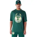 New Era Nba Panel Milwaukee Bucks Kortarmet T-skjorte