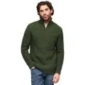 Superdry Jacob Cable Genser Med Halv Glidelås