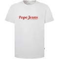 Pepe Jeans for man. PM509649 Somers T-shirt white (M), Casual, Short sleeve, Organic Cotton, Sustainable