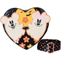 Loungefly Floral Ghost Mickey &#38 Minnie Skulderveske
