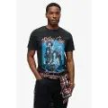 Superdry Motley Crue Band Kort Ermet V-hals T-skjorte