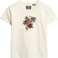 Superdry Small Tattoo Rhinest Fittd Kortarmet T-skjorte