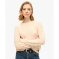 Superdry for woman. W6110567A Essential beige jumper (M), Casual, Polyester, Acrylic