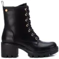 Xti for woman. 14184001-NEGRO Ankle boots 141840 black -Heel height: 6cm (37), 5 to 8 cm, Laces, Zip, Casual, Imitation leather