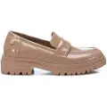 Xti for woman. 14200106-TAUPE Taupe patent leather loafers (36), Brown, 1 to 3 cm, None, Casual
