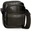 Pepe Jeans unisex. 7815331 Two compartment shoulder bag black (OSFA), Casual, Polyester