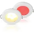Hella Marine Rustfritt Stål Euroled 75 Rød/varmhvit Led-lys 120 Mm 3w