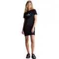 Calvin Klein Jeans J20j223056 Diffused Monologo Kort Ermet Kort Kjole