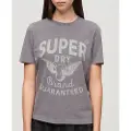Superdry Archive Kiss Print Relaxed Kortarmet T-skjorte