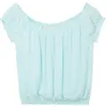 Tom Tailor Cropped Allover Printed Ermeløs Bluse
