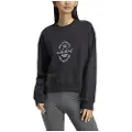 Adidas Signature Graphic Print Fleece Loose Collegegenser