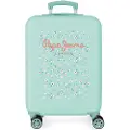 Pepe Jeans unisex. 6421122 Cabin Suitcase Leslie rigid 55cm turquoise (OSFA), Blue, Casual, ABS / Polycarbonate
