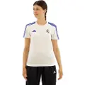 Adidas Real Madrid 3 Stripes Kvinners T-skjorte Med Korte Ermer