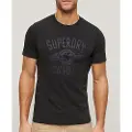 Superdry for man. M1011918A Retro Rocker graphic T-shirt black (XL), Casual, Cotton, Short sleeve