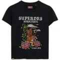 Superdry Tattoo Rhinestone Fitted Kortarmet T-skjorte