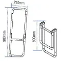Lalizas Aluminium Sammenleggbar Stige